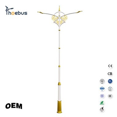 Posts de lampadaires décoratifs en plein air
